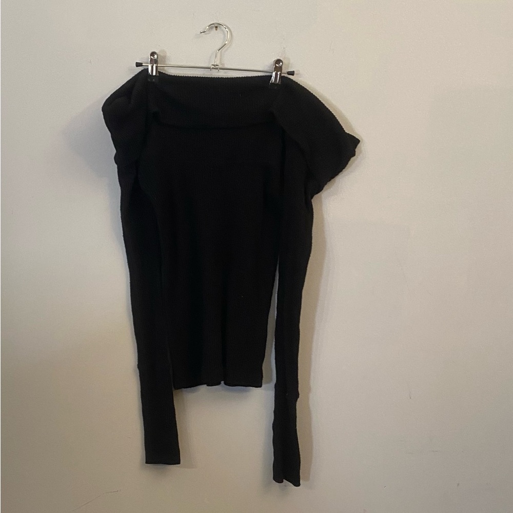 free people off the shoulder long sleeve sweater